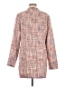 Laundry by Shelli Segal 100% Polyester Tweed Pink Coat Size M - photo 2