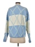 &merci Argyle Blue Pullover Sweater Size S - photo 2