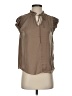 Catherine Malandrino 100% Polyester Brown Sleeveless Blouse Size XS - photo 1