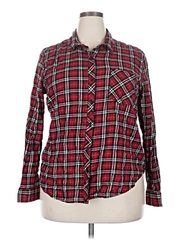 Faded Glory Long Sleeve Button-Down Shirt (view 1)