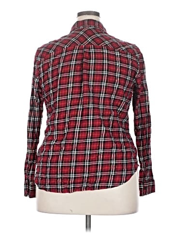 Faded Glory Long Sleeve Button-Down Shirt (view 2)