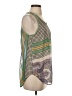 Clover Canyon 100% Polyester Green Tank Top Size S - photo 4