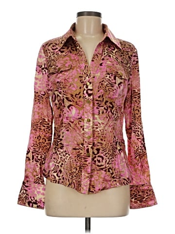 Cache Long Sleeve Silk Top (view 1)