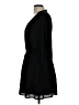 Aqua 100% Polyester Solid Black Casual Dress Size L - photo 5