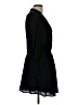 Aqua 100% Polyester Solid Black Casual Dress Size L - photo 4