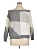 Shein Curve 100% Polyester Color Block Gray Pullover Sweater Size 14 Plus (1) - photo 1