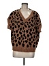 She + Sky Animal Print Brown Sweater Vest Size Med - Lg - photo 1