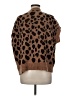 She + Sky Animal Print Brown Sweater Vest Size Med - Lg - photo 2