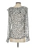Ann Taylor LOFT 100% Polyester Ivory Long Sleeve Blouse Size XXS - photo 2