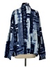 Graver Studio Print Blue Denim Jacket Size 2 - photo 2