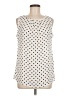Coco And Main 100% Polyester Ivory Sleeveless Blouse Size M - photo 1