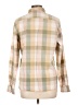 Gap 100% Cotton Plaid Tan Long Sleeve Button-Down Shirt Size L - photo 2