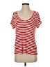 CAbi Stripes Red Short Sleeve T-Shirt Size S - photo 1