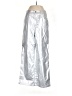 Commense Metallic Silver Casual Pants Size S - photo 1