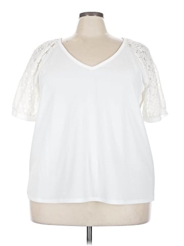 Carmen Carmen Marc Valvo Short Sleeve Top (view 1)