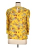 oasis 100% Polyester Yellow 3/4 Sleeve Blouse Size 16 - photo 2