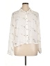 NY Collection 100% Polyester Stars Ivory Long Sleeve Blouse Size XL - photo 1