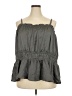 Torrid 100% Polyester Gray Sleeveless Blouse Size 5X Plus (5) - photo 1