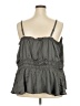 Torrid 100% Polyester Gray Sleeveless Blouse Size 5X Plus (5) - photo 2