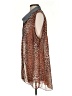 DGNY 100% Polyester Animal Print Brown Sleeveless Blouse Size 0 - photo 5