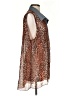 DGNY 100% Polyester Animal Print Brown Sleeveless Blouse Size 0 - photo 4
