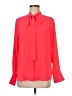 Banana Republic 100% Polyester Red Long Sleeve Blouse Size M - photo 1