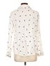 Shein Print Ivory Long Sleeve Blouse Size 12 - photo 2