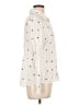 Shein Print Ivory Long Sleeve Blouse Size 12 - photo 4