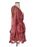 Saints + Secrets 100% Polyester Burgundy Cocktail Dress Size S - photo 4