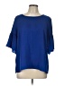 CAbi Blue Short Sleeve Blouse Size L - photo 1