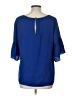 CAbi Blue Short Sleeve Blouse Size L - photo 2