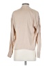 Intermix Solid Tan Long Sleeve Silk Top Size P (petite) - photo 2