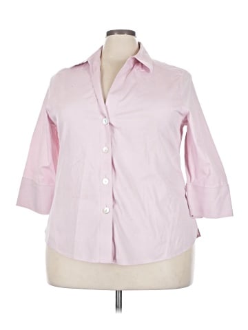 Foxcroft 3/4 Sleeve Button-Down Shirt (view 1)