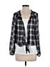 Sam & Lavi 100% Rayon Plaid Black Long Sleeve Blouse Size S - photo 1