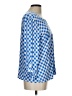 Ruby Rd. Blue 3/4 Sleeve Blouse Size L (petite) - photo 4