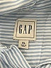 Gap 100% Cotton Stripes Blue Long Sleeve Button-Down Shirt Size XL - photo 7