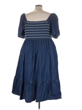 white christmas dresses Buy Blue Printed Cotton Dress