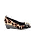 BCBGMAXAZRIA Animal Print Brown Black Wedges Size 6 1/2 - photo 1