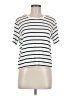 1.State Stripes Ivory Short Sleeve Turtleneck Size M - photo 1