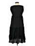 Unbranded Solid Black Casual Dress Size L - photo 2