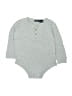 Cherokee 100% Cotton Gray Long Sleeve Onesie 18-24 MO / 24 MO - photo 1