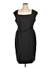 Evan Picone Solid Black Cocktail Dress Size 16 - photo 1