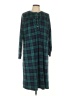 Assorted Brands Plaid Green Casual Dress Size L - photo 1