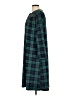Assorted Brands Plaid Green Casual Dress Size L - photo 5
