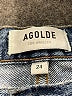AGOLDE 100% Cotton Hearts Blue Jeans Size 24 waist - photo 7
