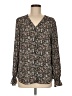 T Tahari 100% Polyester Black Long Sleeve Blouse Size M - photo 1