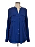 Calvin Klein 100% Polyester Blue Long Sleeve Blouse Size M (estimated) - photo 1
