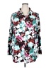 Lularoe Floral Teal 3/4 Sleeve Blouse Size 2X - photo 1