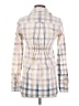 Free People 100% Cotton Plaid Ivory Long Sleeve Button-Down Shirt Size 0 - photo 2