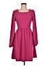 Assorted Brands Solid Pink Casual Dress Size M - photo 1
